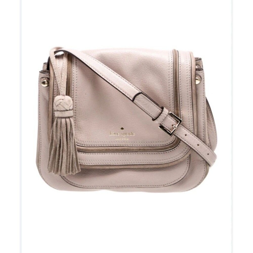 KATE SPADE Pratt Street Rianne Leather Crossbody Purse Bag W/Suede Blush Color